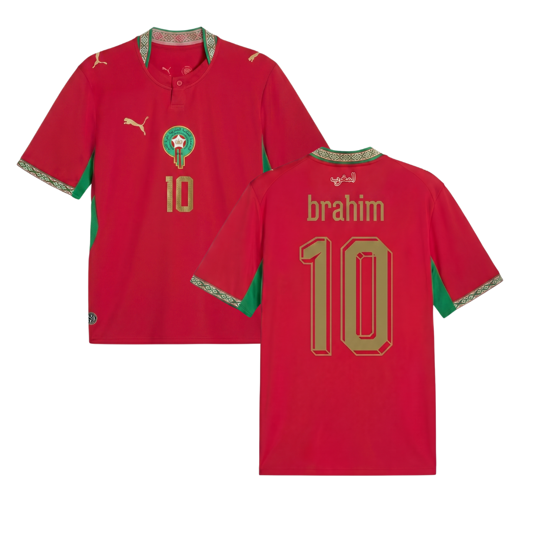 CAMISETA MUNDIAL MARRUECOS HOME 2026/27 PERSONALIZACIÓN BRAHIM