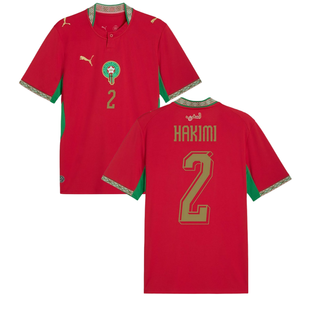 CAMISETA MUNDIAL MARRUECOS HOME 2026/27 PERSONALIZACIÓN HAKIMI