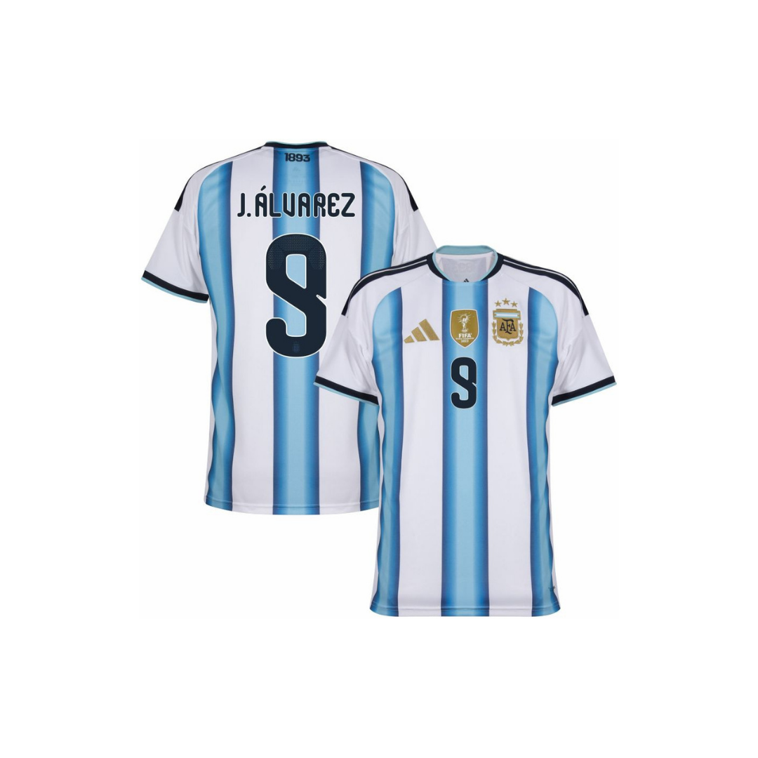 CAMISETA MUNDIAL ARGENTINA HOME 2026/27 PERSONALIZACIÓN ALVAREZ
