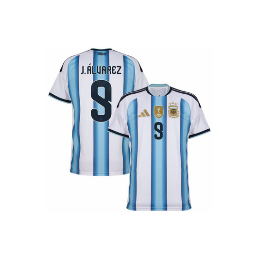 CAMISETA MUNDIAL ARGENTINA HOME 2026/27 PERSONALIZACIÓN ALVAREZ