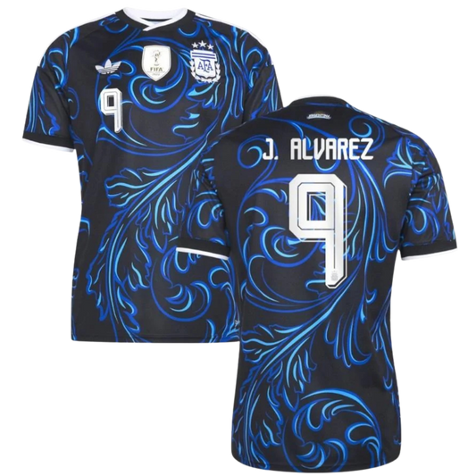 CAMISETA MUNDIAL ARGENTINA AWAY 2026/27 PERSONALIZACIÓN ALVAREZ